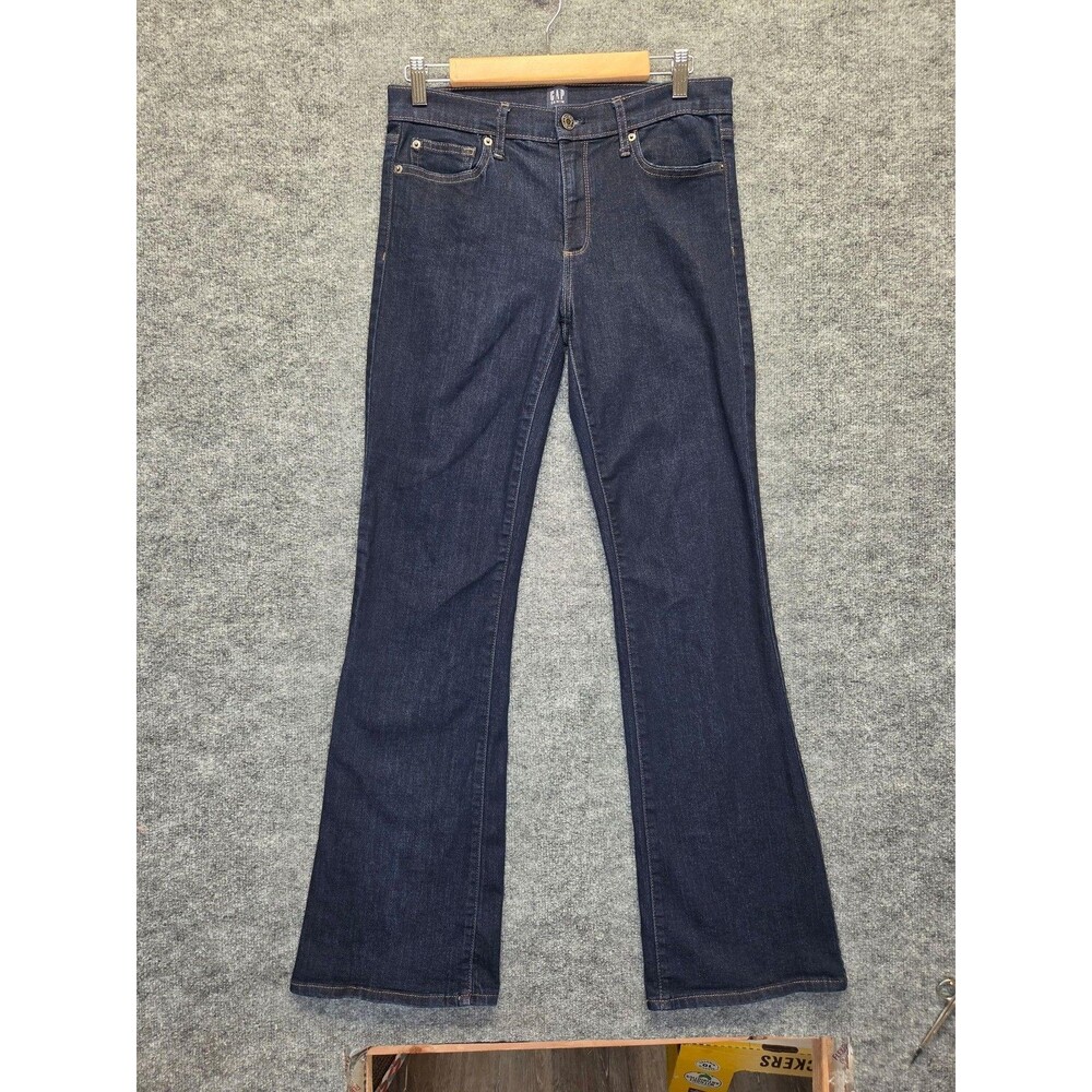 Gap Perfect Boot Jeans Womens 29 Blue Rinse Wash Bootcut Mid Rise Stretch Denim